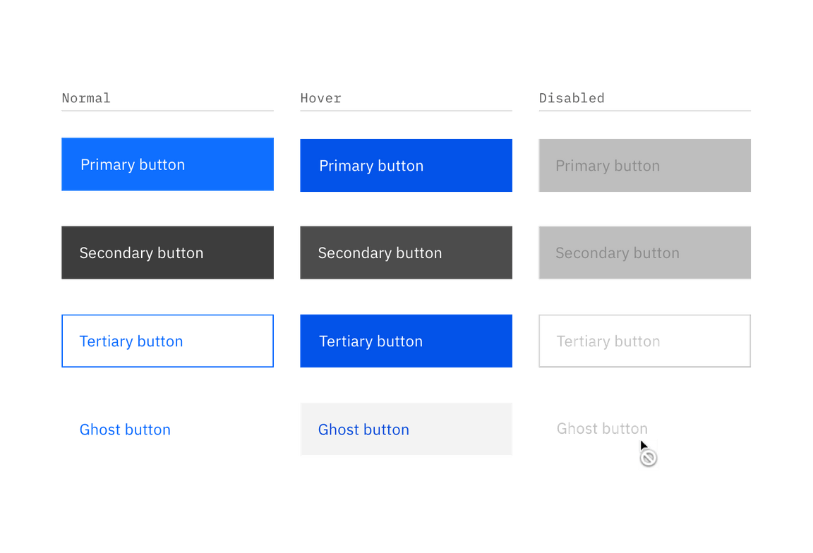 Example of a normal primary button